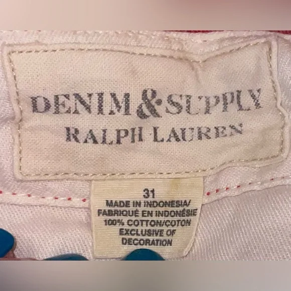 Denim & Supply Ralph Lauren NWT Men’s Chino Red Shorts Cotton Casual Dressy 31 - Picture 9 of 11